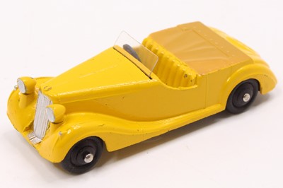 Lot 1126 - Dinky Toys No. 38B Sunbeam Talbot, yellow body...