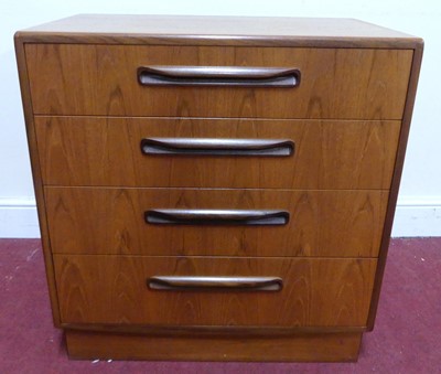 Lot 782 - A 1960s G-Plan 'Fresco' teak compact chest of...