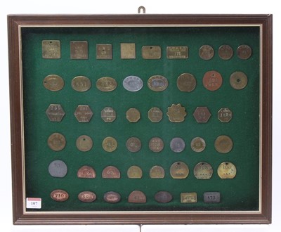 Lot 107 - A display case containing a large quantity of...