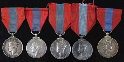 Lot 123 - A George V Imperial Service medal, naming...