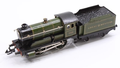 Lot 309 - Bing clockwork 0-4-0 loco with 4-wheel tender...