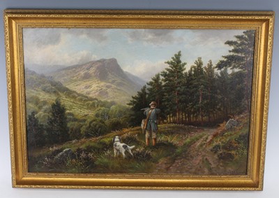 Lot 466 - I. Jones, (20th century), Huntsman and hound...