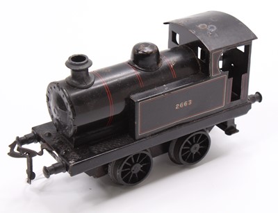 Lot 315 - British outline 0-4-0 clockwork tank loco,...