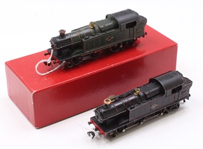 Lot 592 - Two Trix F103 tank locos GWR 3-rail: green...