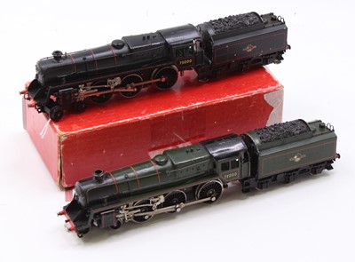 Lot 595 - Trix 3-rail Standard class 4-6-0 loco & tender...