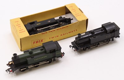 Lot 596 - Trix 0-6-0 tank locos: one No.1107 for 3-rail...