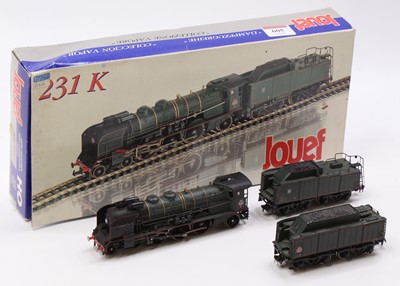 Lot 605 - Jouef 4-6-2 loco with two tenders 231K green...