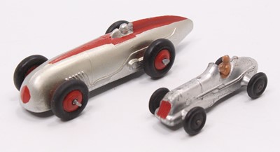 Lot 1140 - A Dinky Toys No. 23A racing car, together with...