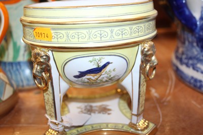 Lot 37 - A pair of Sevres style porcelain pot pourri,...