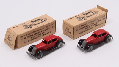 Lot 735 - Two Britains saloon cars both Lilliput World...