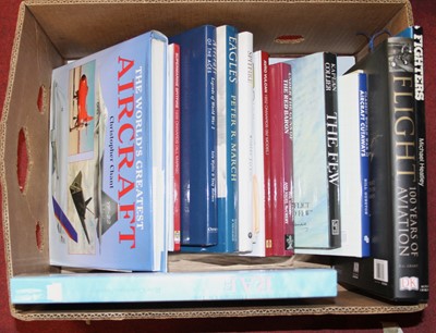Lot 96 - A collection of books relating to aviation and...