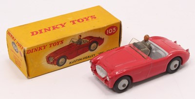 Lot 1082A - A Dinky Toys No. 103 Austin Healey 100 sports,...