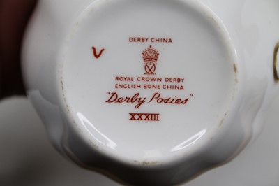 Lot 129 - A Royal Crown Derby 'Derby Posies' pattern...