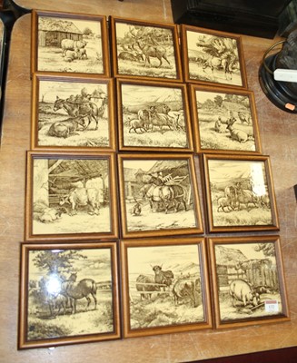 Lot 132 - A set of twelve Minton 'Animals of the farm'...