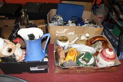 Lot 232 - Three boxes of miscellaneous items to include...