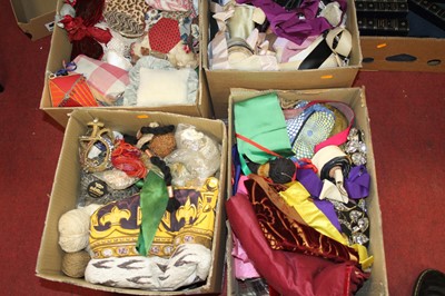 Lot 241 - Four boxes of various sewing and knitting...