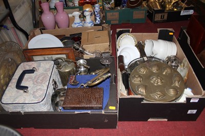 Lot 220 - Three boxes of miscellaneous items to include...