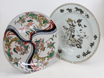 Lot 245 - An 18th century Chinese export porcelain...