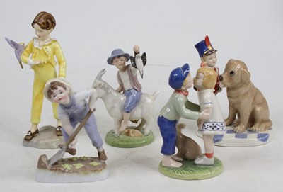 Lot 250 - A collection of three Royal Copenhagen figure...