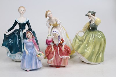 Lot 260 - A collection of five Royal Doulton figures of...