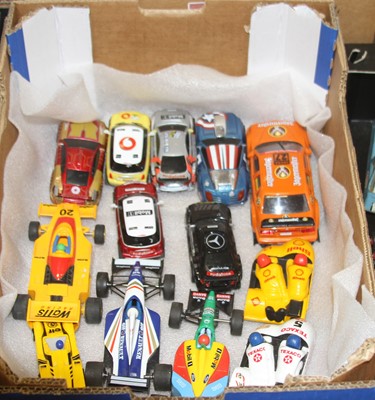 Lot 1517 - A quantity of mixed scale Scalextric racing...