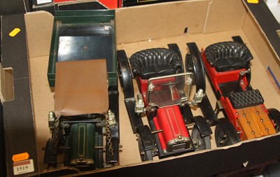 Lot 1519 - Three Maxitoys and JBN reproduction tinplate...