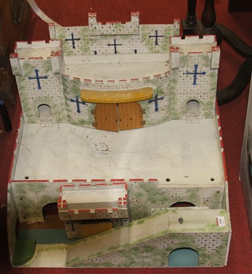 Lot 1566 - A home made and wooden & hand painted model fort