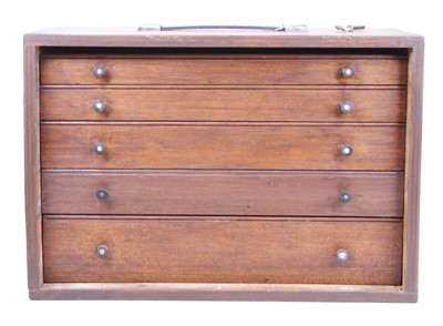 Lot 187 - An engineer's bench-top tool chest, as made-up...