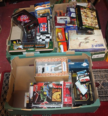 Lot 1609 - Three boxes of mixed diecast vehicles and...