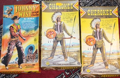 Lot 1610 - A Marx Toys Chief Cherokee and Johnny Wester...