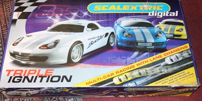 Lot 1614 - A Scalextric digital triple ignition gift set...