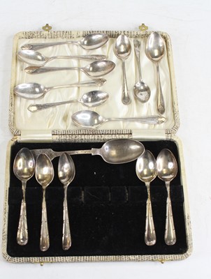 Lot 340 - A selection of silver spoons, principally...