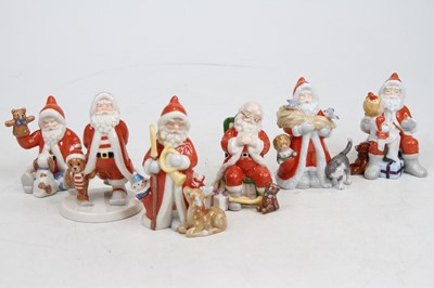 Lot 287 - A collection of six Royal Copenhagen Santa...