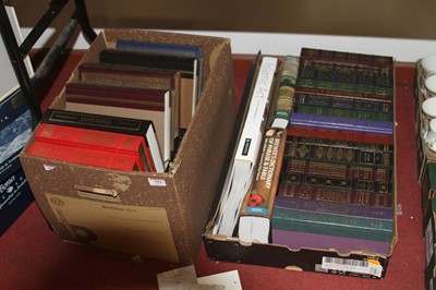 Lot 753 - Two boxes of books, to include Reader's Digest...