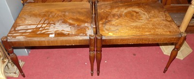 Lot 1147 - A pair of contemporary mahogany low occasional...