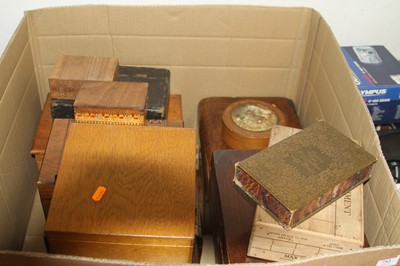 Lot 752 - A collection of Victorian and later boxes and...