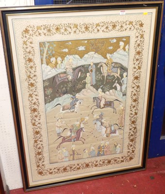 Lot 1154 - A 20th century Indian school painted study of...