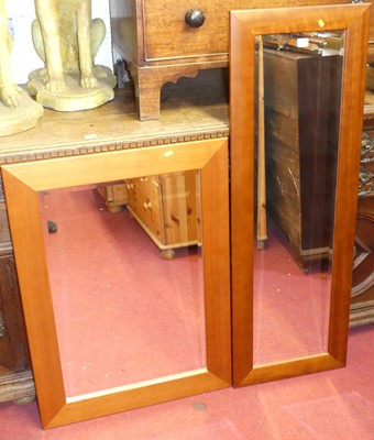 Lot 1162 - Two matching contemporary cherrywood framed...