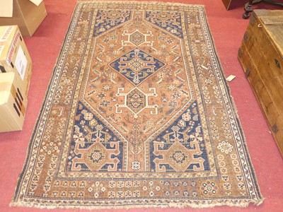 Lot 1181 - Three various Persian woollen red and blue...