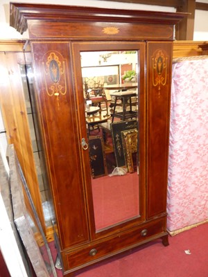 Lot 1204 - A circa 1900 mahogany satin wood and further...