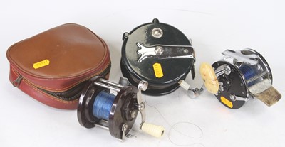 Lot 622 - A Penn No. 79 fishing reel together with two...