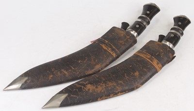 Lot 608 - A 20th century kukri, having a polished blade...