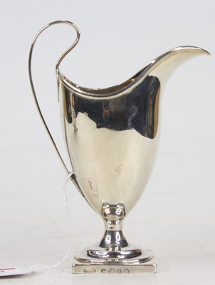 Lot 348 - A circa 1830 silver helmet form cream jug,...