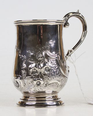 Lot 349 - An early Victorian silver and embossed bell...