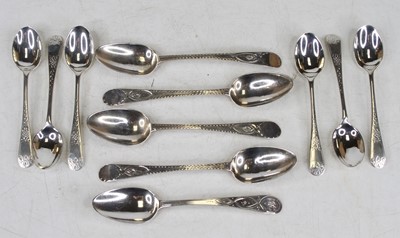 Lot 356 - Assorted 19th century and later silver tea and...