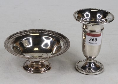 Lot 360 - An Edwardian silver footed bonbon dish by the...