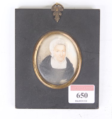 Lot 650 - English School, 19th century, portrait...