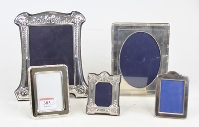 Lot 383 - A modern silver mounted easel photograph frame,...