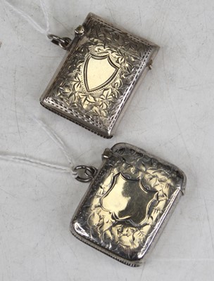 Lot 393 - A late Victorian silver and engraved pocket...