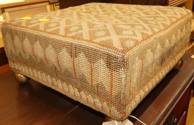 Lot 1240 - A late Victorian tapestry upholstered square...